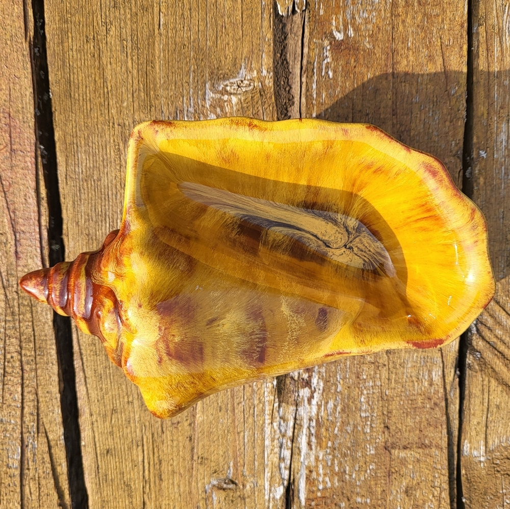 "Golden Harvest Seashell" Rarity Ceramic